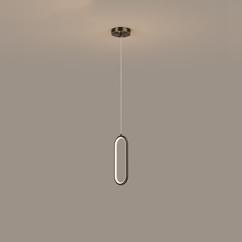 Geometric Metal Suspended Lighting Fixture Modern Style Pendant Lighting Fixtures