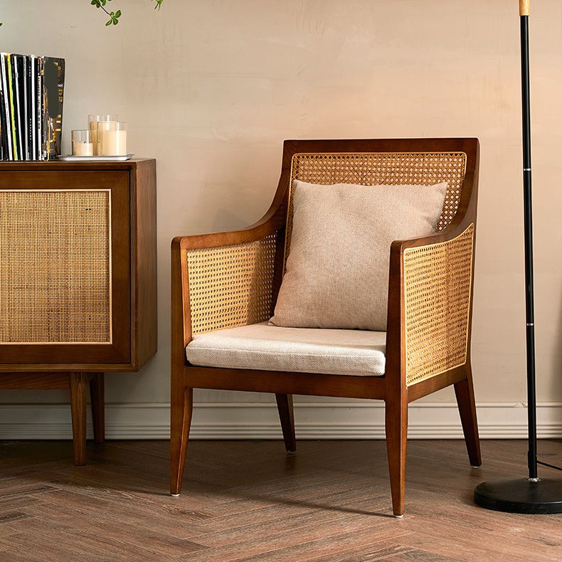 Mid-century Accent Armchair Removable Cushions Accent Room Chair
