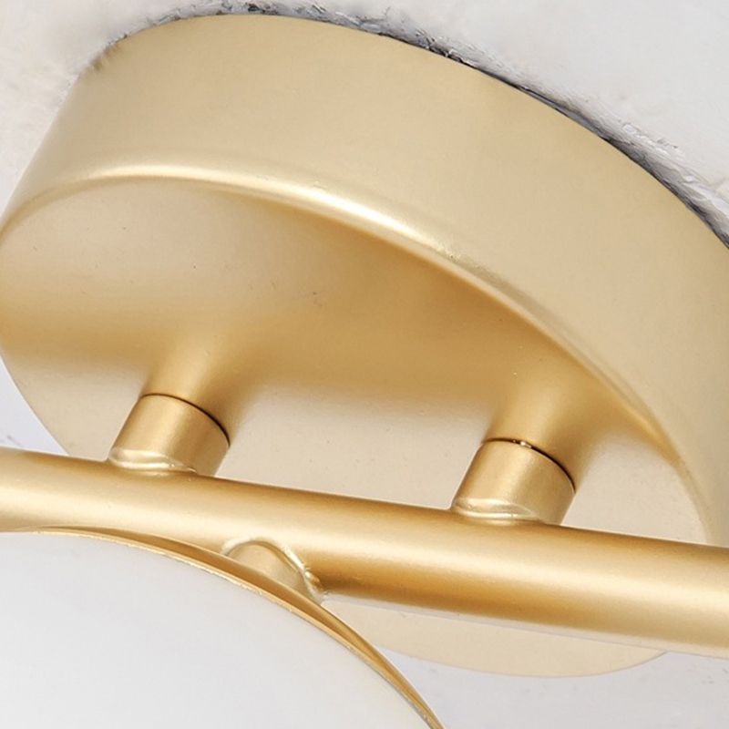Nordic Style Golden Vanity Light Ball Shape Vanity Lamp for Shower Room