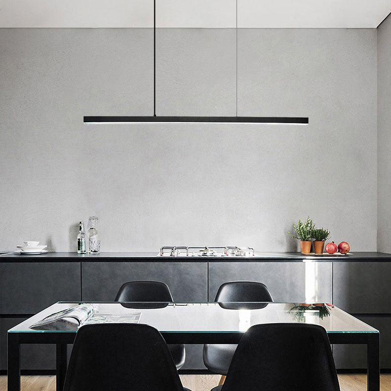 Modern Simplicity Round Chandelier Lamp Aluminum Hanging Pendant Lights for Restaurant