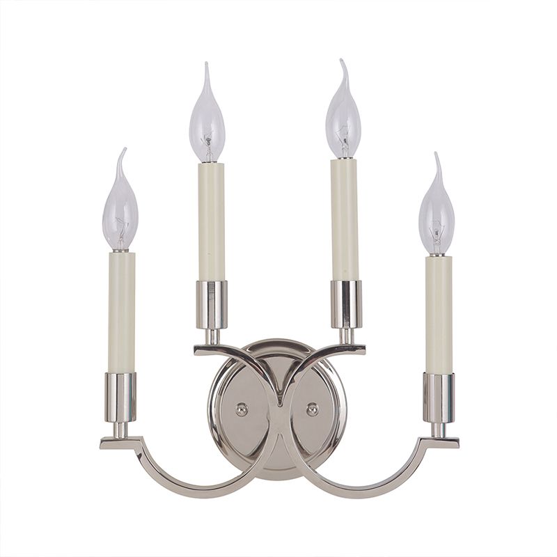 Éclairage mural chromé à 4 bulbs