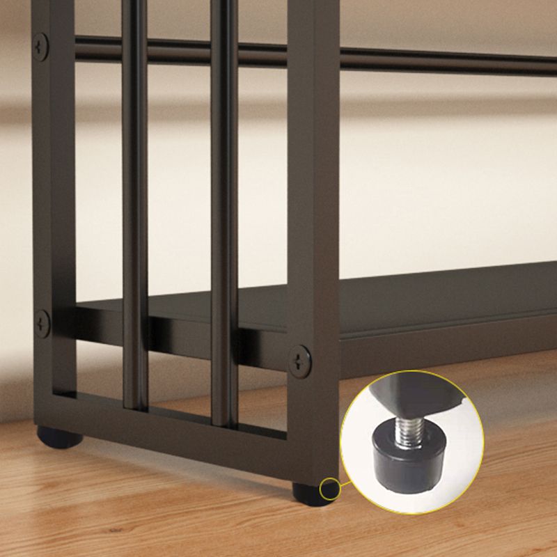 Modern Style Metal Bookshelf Vertical Open Shelf Bookcase for Study Room