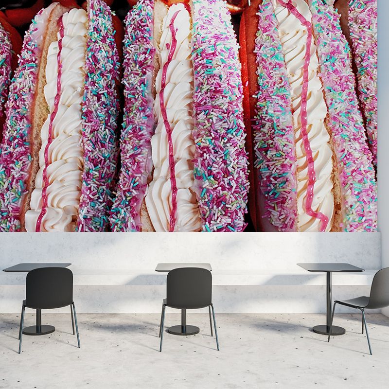 Delicious Food Wall Mural Decal Modern Decoration Dessert Shop Wall Decor