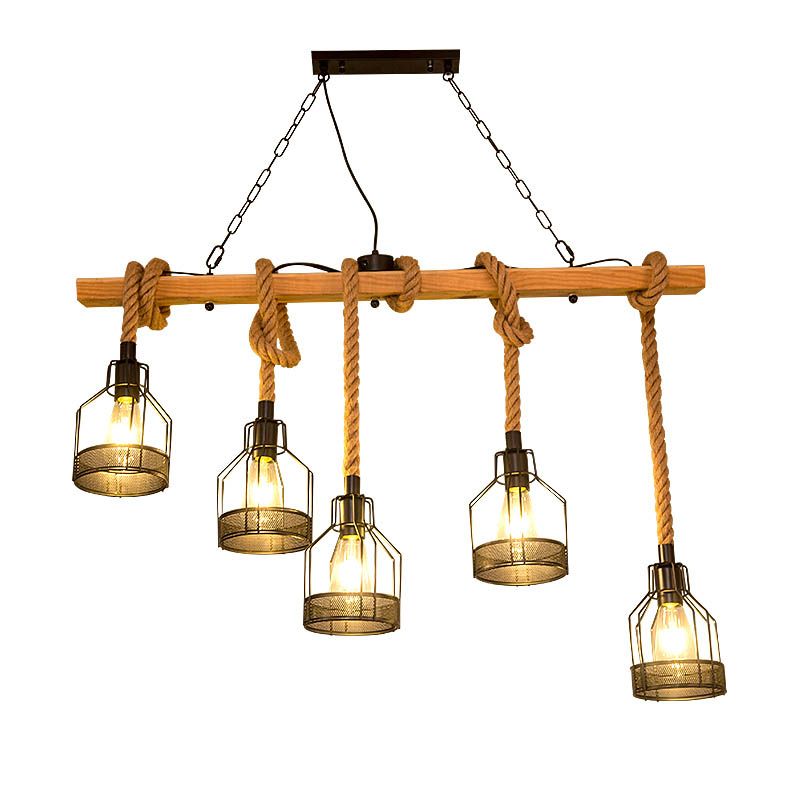 Illuminazione industriale dell'illuminazione dell'isola lampada a sospensione in rete per sala da pranzo