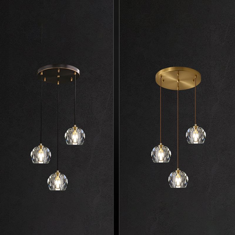 Crystal Globe Hanging Lampe in Modern Artistic Style Pendant Pendant Light for Dining Room