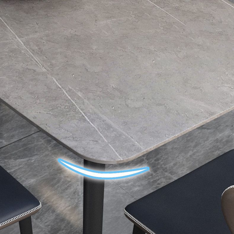 Contemporary Style Dining Table Rectangle Dining Room for Kitchen Home