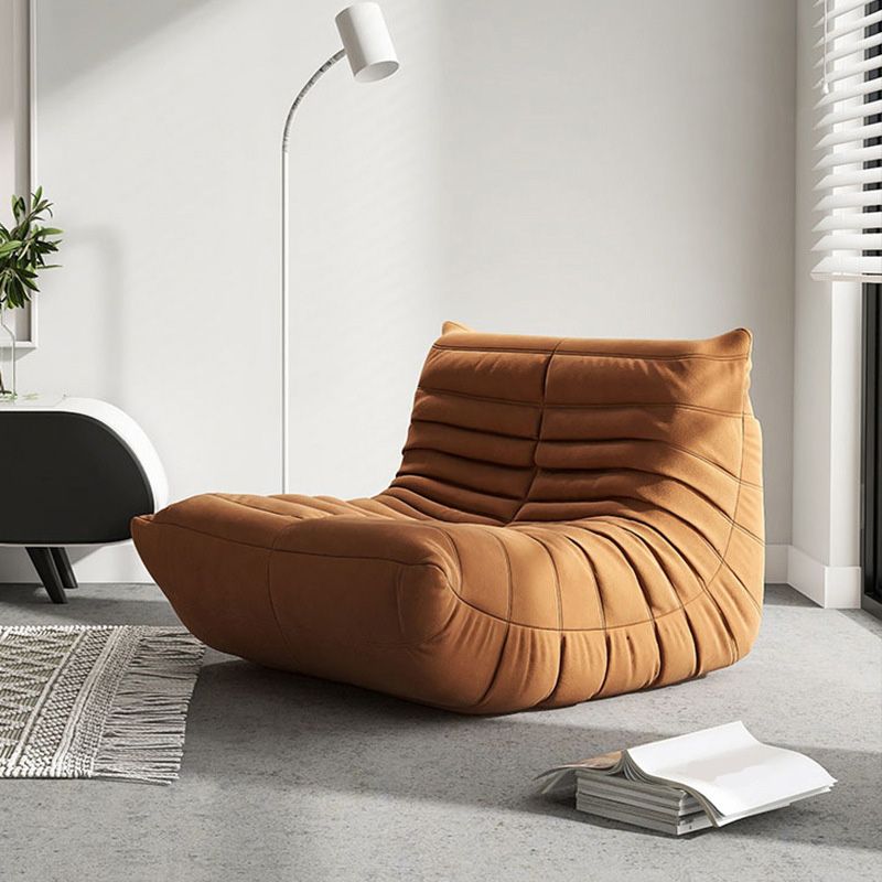 34.25"L x 40.16"W x 27.56"H Armless Sewn Pillow Back Chair,Modern Chair for Bedroom