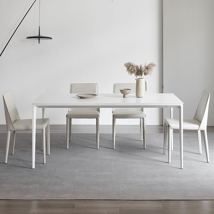 Modern Style Sintered Stone Dining Table Set 1/4/5/7 Pieces Dining Set for Home