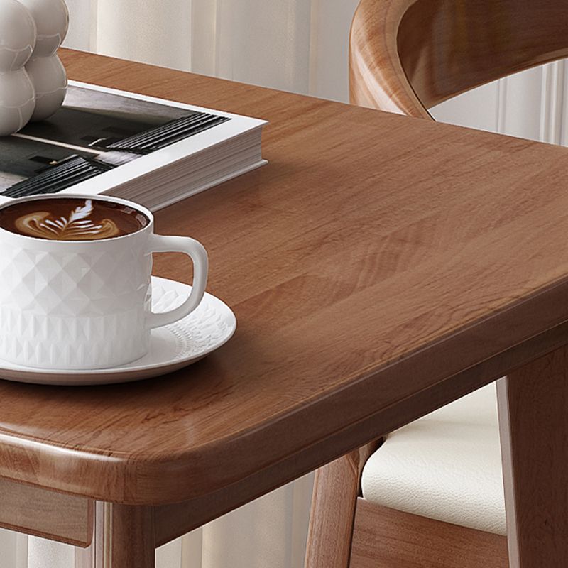 23.6"x23.6"x41.3" Rubberwood Solid Wood Bar Table for Kitchen Dining Room