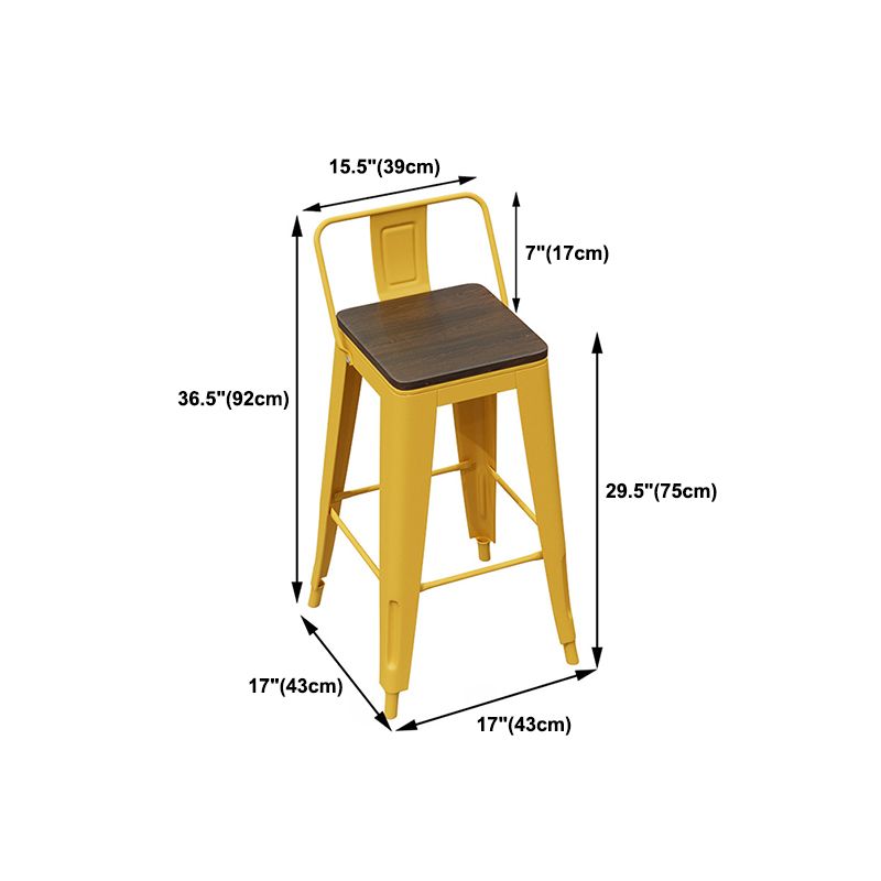 Trestle Rectangle Counter Set 1/2/4 Pieces Industrial Metal and Wood Pub Dining Set