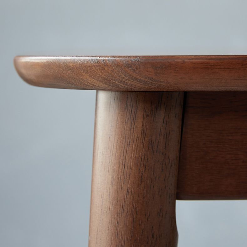 Traditionele luxe rechthoekige eettafel Rubberhouten eettafel met 4 poten