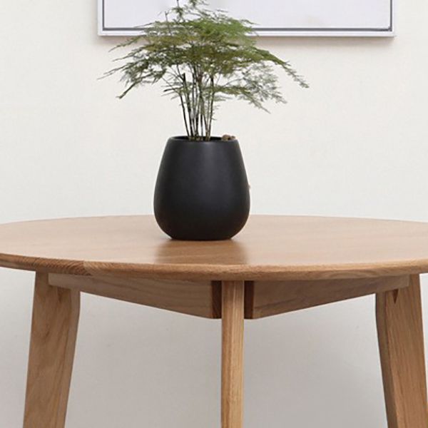 Modern Oak Solid Wood Table Rectangle Dining Table with 4 Legs for Restaurant
