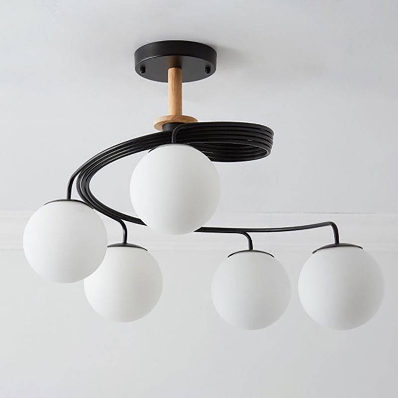 Lampade per lampadari in legno moderni in legno di lampade a sospensione a sospensione multipla