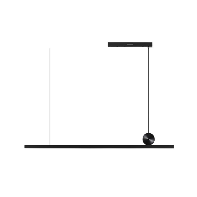 Moderne Rechteckinselinsel Anhängerlampen 1 Lichthängeleuchte mit Acrylschatten