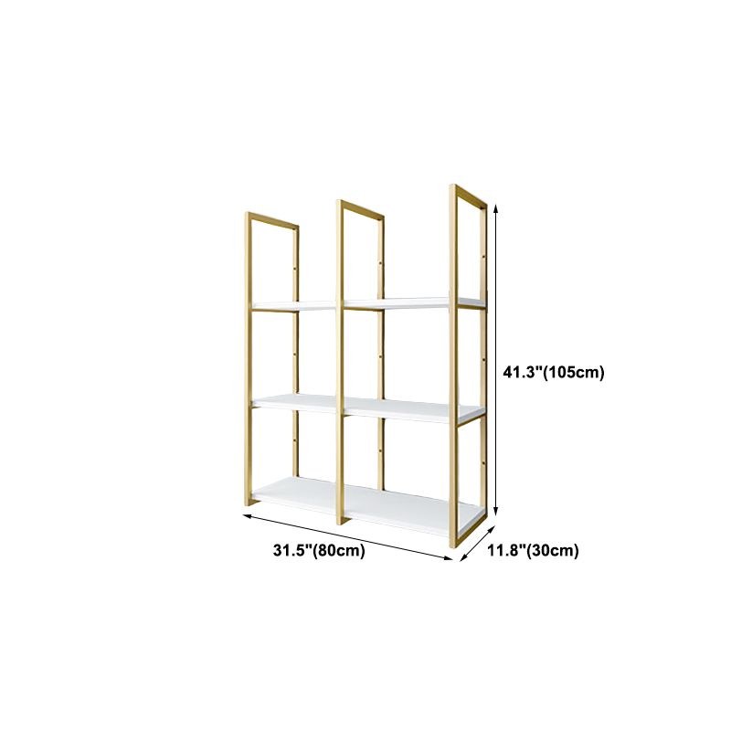 Etagere Bookcase with Wall Mounted Shelves Metal Bookshelf for Home Office