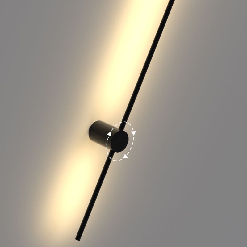 Metal Modern Wall Sconce LED Linear Shape Vanity Lamp with Acrylic Shade for Bathroom