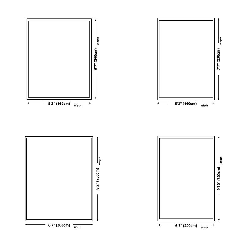 Zwart gestreepte tapijten Polyester Modern Rug Stain Resistant Rug voor woonkamer