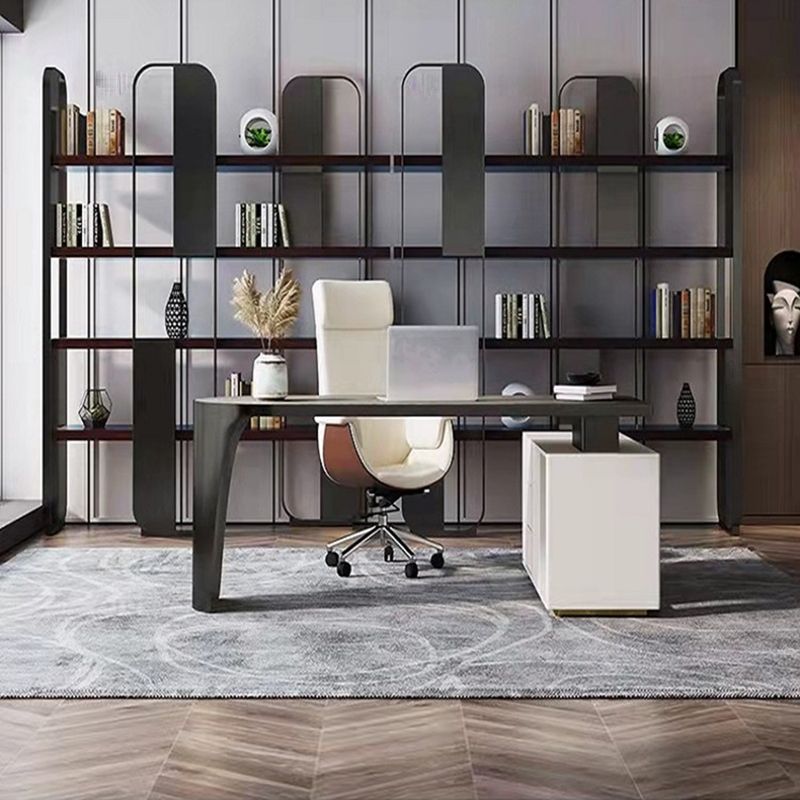 Contemporary Metal Bookshelf Standard Open Back Bookcase with Shelves