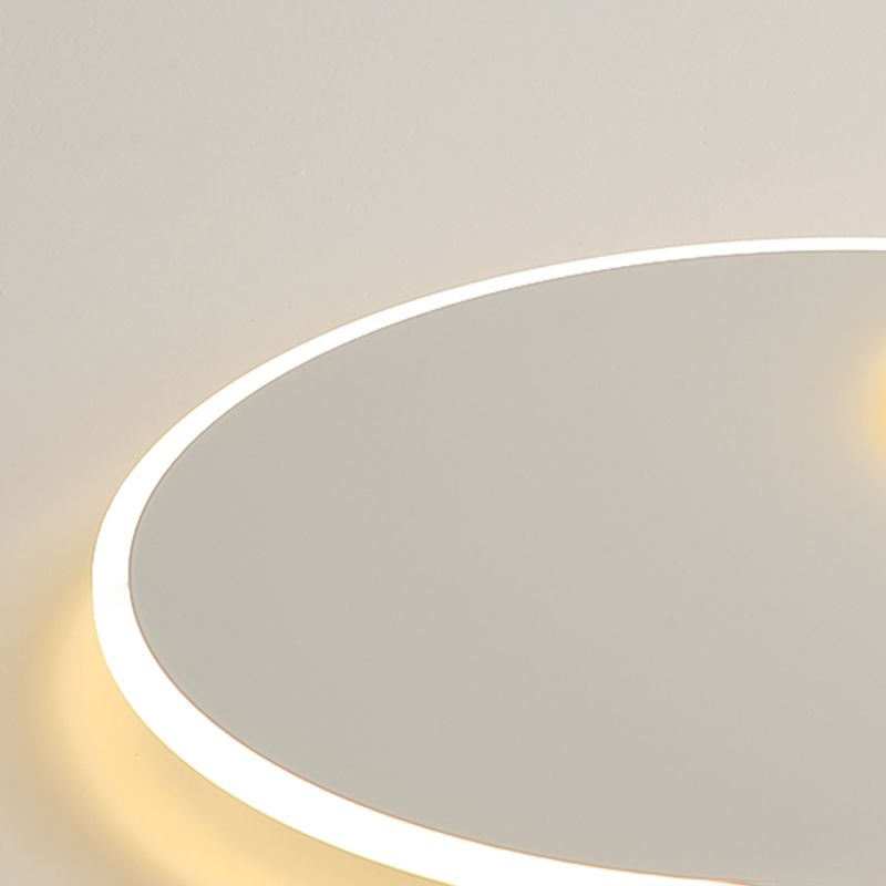 Metal Circular Techo Flush Montaje Luce de techo blanco LED nórdico Lámpara de techo blanco