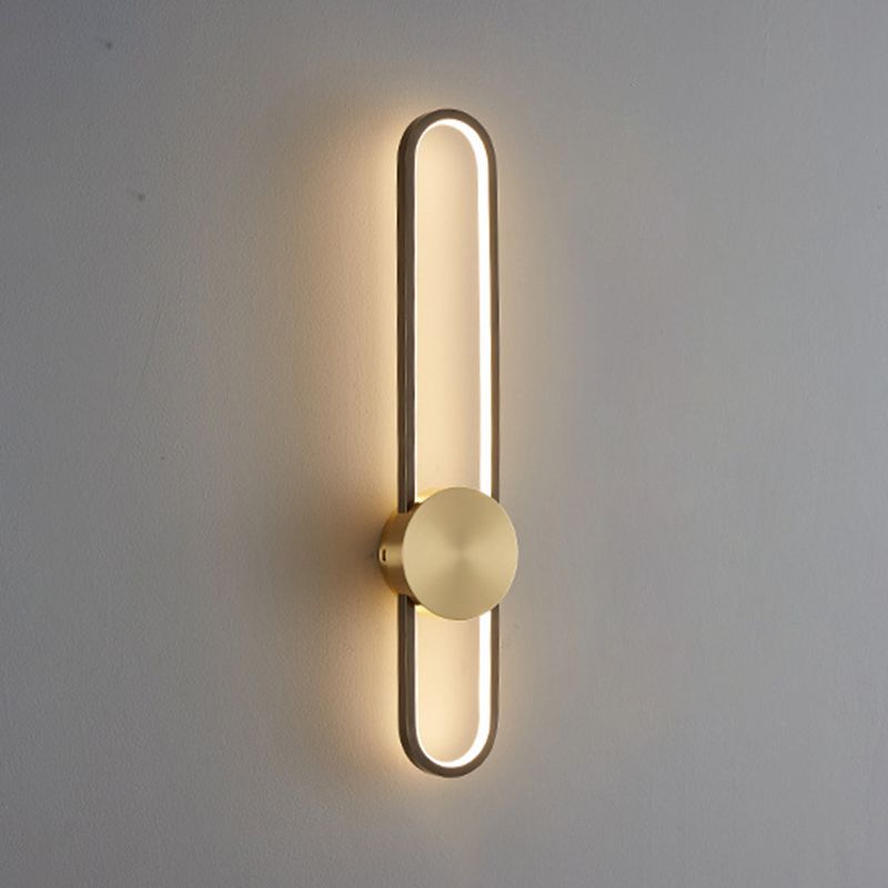 Living Room Wall Light Modern Oval Shape LED Simple Wall Mount Lighting
