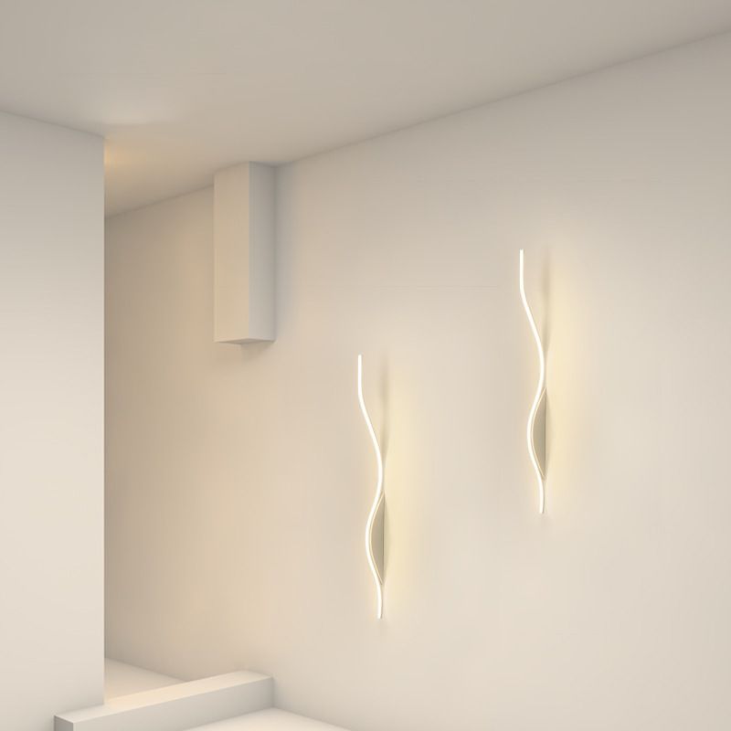 Single White/Black Wall Mounted Sconce LED Unique Wall Light for Dining Room