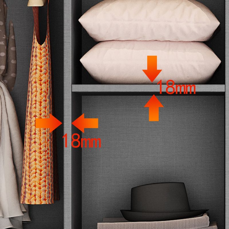 White Colour Wooden Wardrobe Soft Close Door Wardrobe Closet for Home