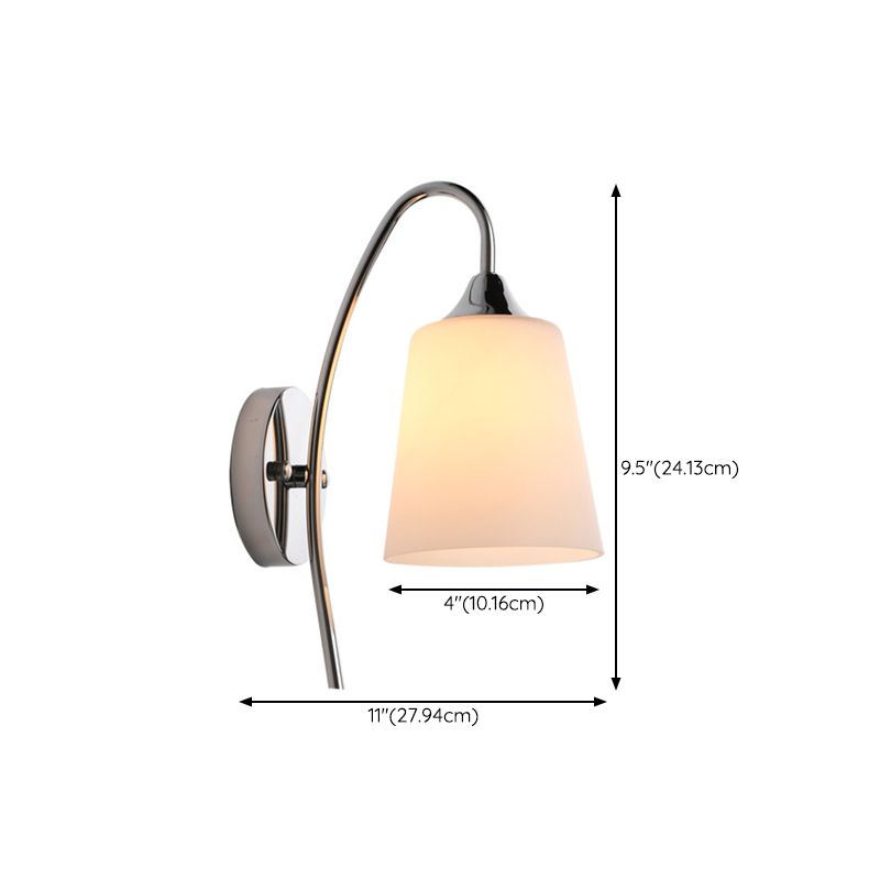 Contemporary Vanity Lighting Glass Wall Light Fixture for Bathroom