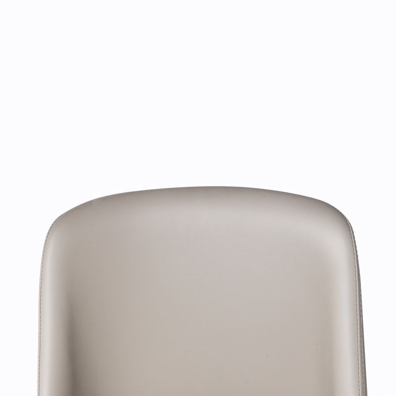 Glam Backrest Armless Counter Stool Iron Bar Stool with Cushion for Cafe