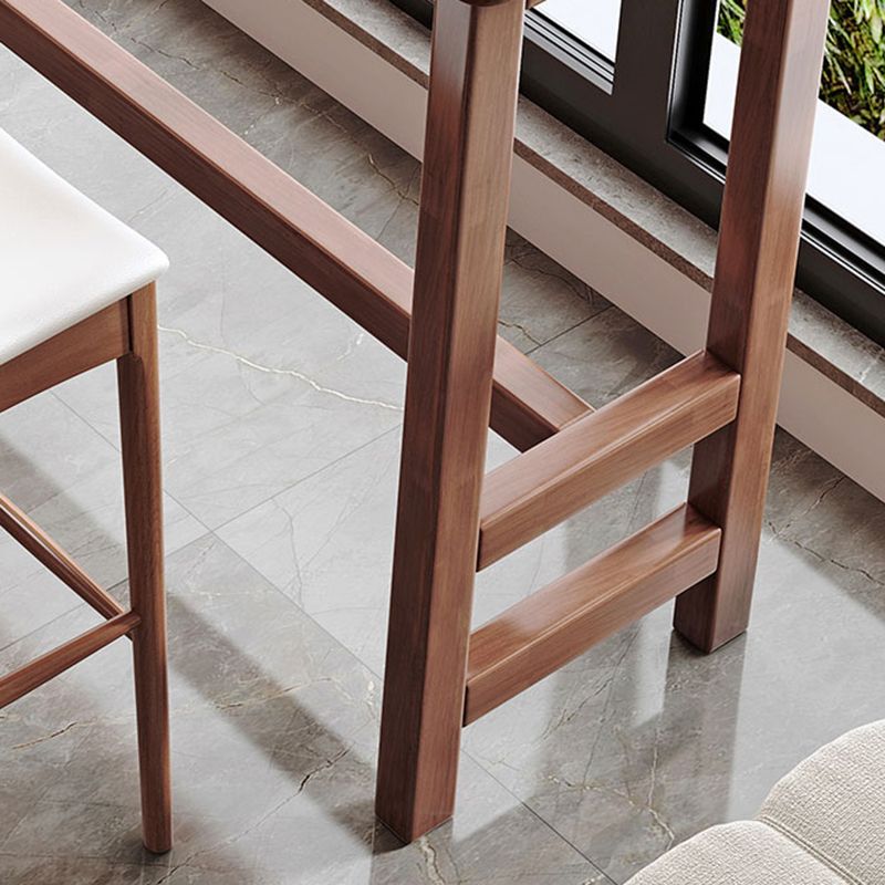 Modern Rectangle Bistro Bar Table Solid Wood Bar Table for Home