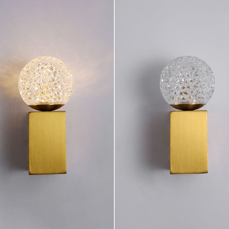 Modern Bath Vanity Lighting Acrylic Black/Golden Wall Light for Bathroom