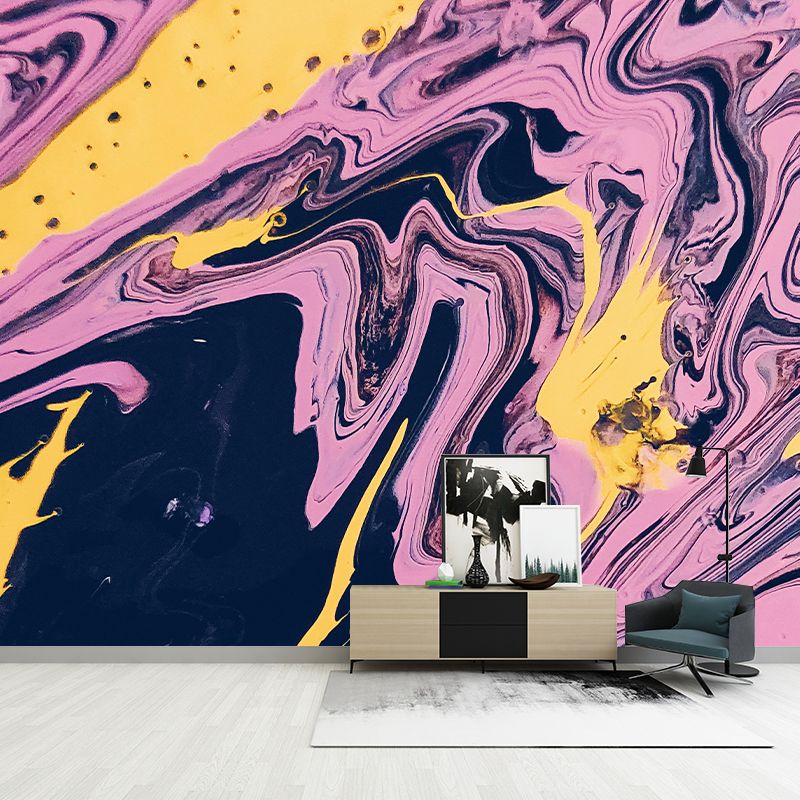 Mildew Resistant Contemporary Abstract Wall Mural Wallpaper for Bedroom