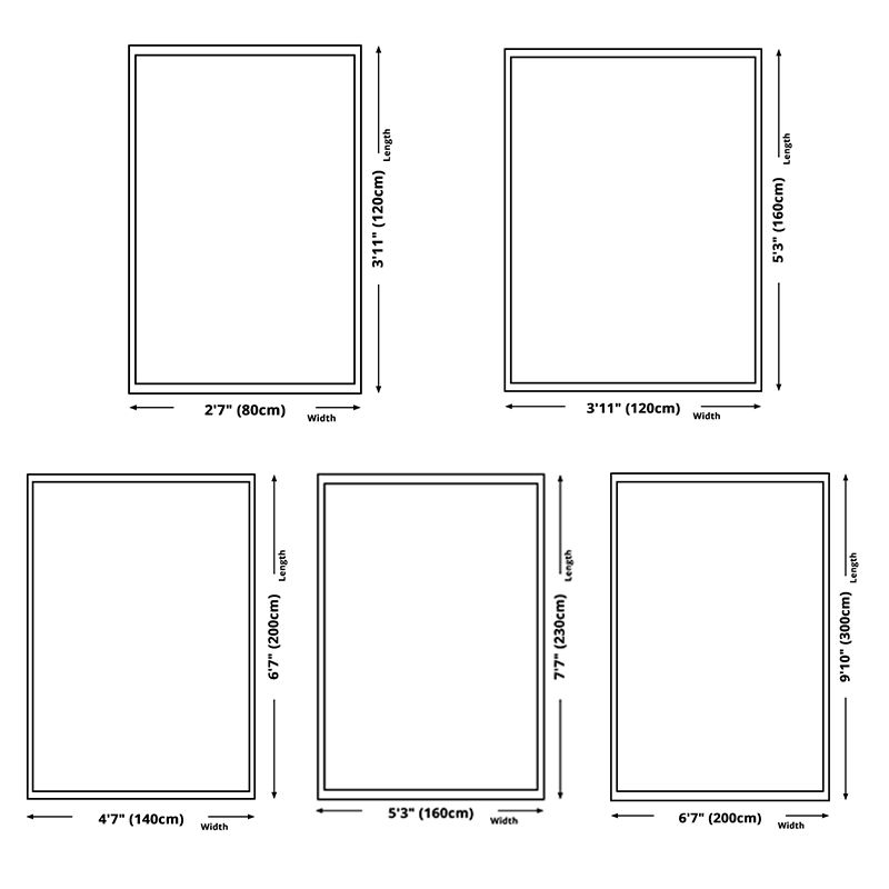 Grey Tone Modern Area Rug Polyester Feather Print Rug Non-Slip Backing Indoor Rug for Living Room