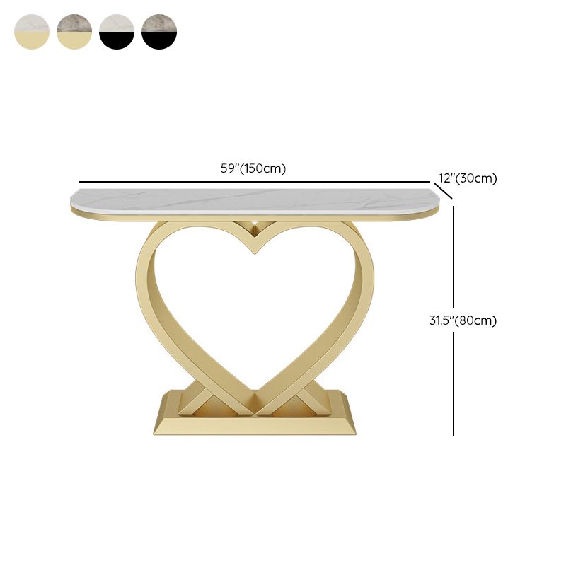 Half Moon Contemporary Console Accent Table Antique Finish Console Sofa Table