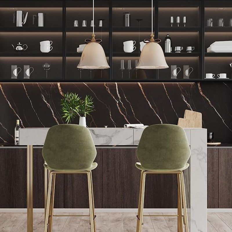 Sintered Stone Bistro Bar Table Modern Trestle Bar Table for Kitchen