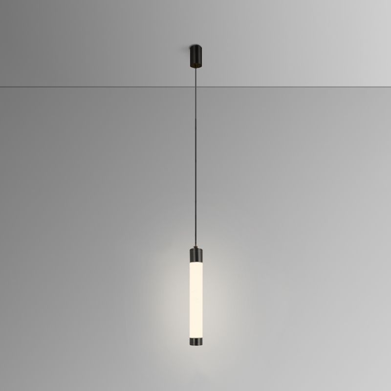 Ampiante moderna a sospensione minimalista a 1 illuminazione in stile moderno illuminazione appesa in metallo