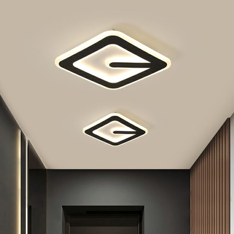 Klein Geometrisch Gevormde Plafond Flush Mount Nordic Metal Foyer LED Flush Mount Light