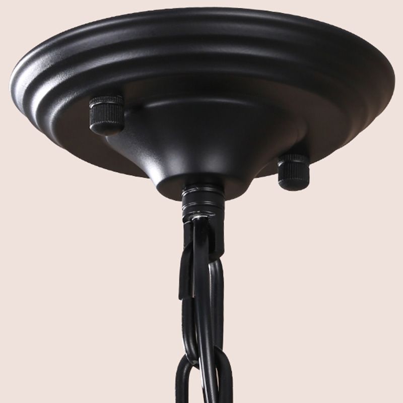 Multi-head hangende verlichtingsarmaturen Amerikaanse stijl kroonluchter hanglamp met stofschaduw