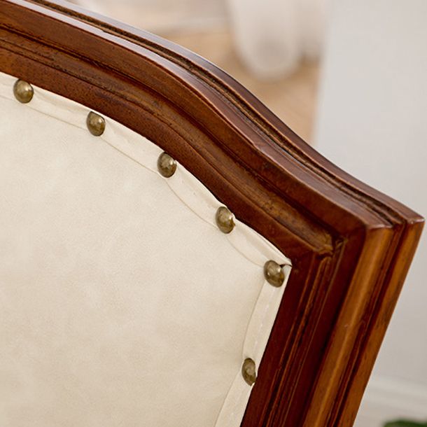 Comedor tradicional de madera, cocina, silla lateral, silla con respaldo abierto