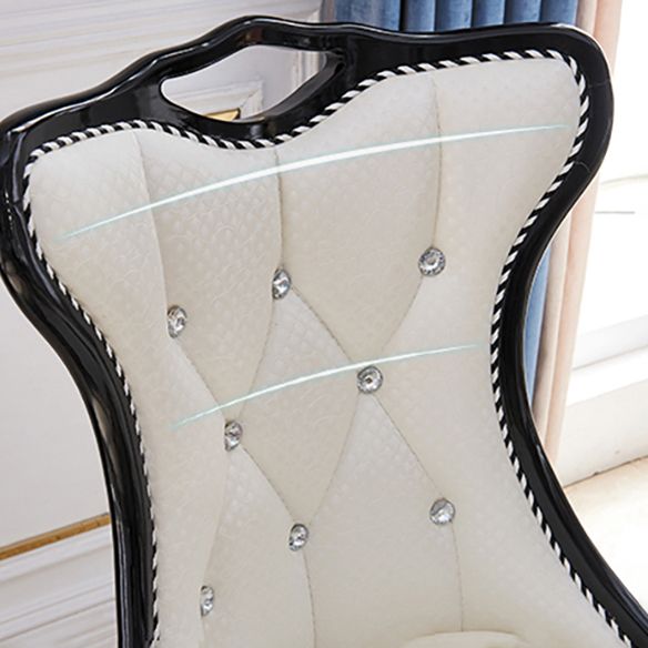 Set da pranzo in marmo in stile vittoriano con tavolo bianco e 4 gambe nere base per uso domestico