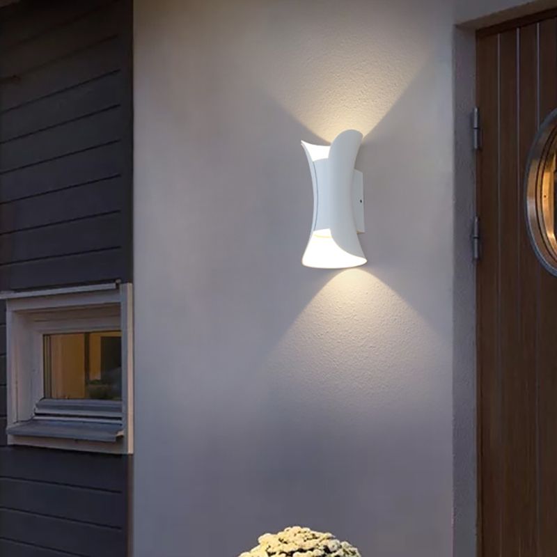 Modern Aluminum Wall Light Geometric Lighting Wall Sconce for Exterior Spaces