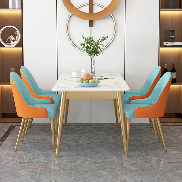 Sintered Stone Dining Table Traditional Luxury Rectangle Table for Home