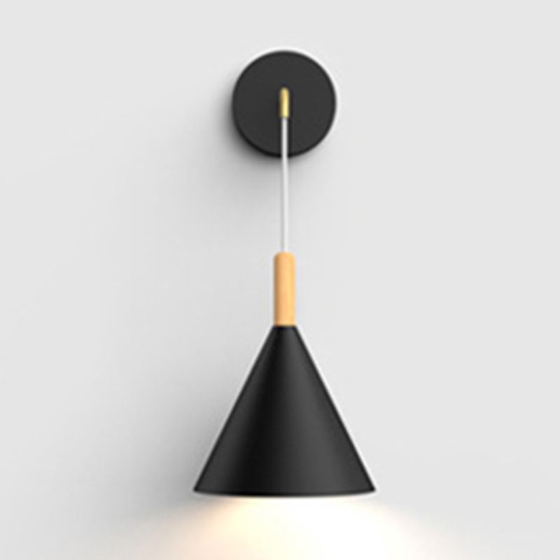 1-Light Modern Nordic Wall Lights Metal Wall Mounted Lamps for Bedroom