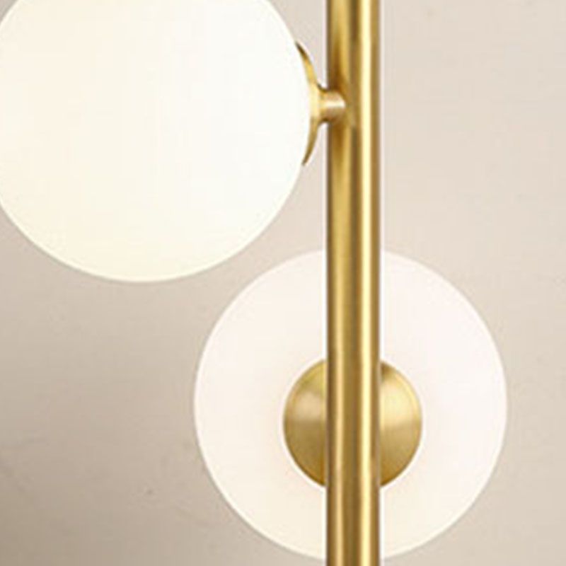 Postmodern Full Brass Glass Ball  Desk Lamp for Bedroom Living Room Table Lamps