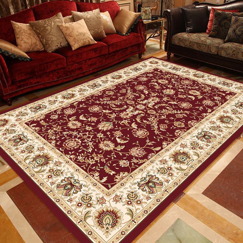 Multi-gekleurde bloemen bedrukte tapijt polyster shabby chic gebied tapijt niet-slip achterste wastafel binnen vloerkleed voor decoratie