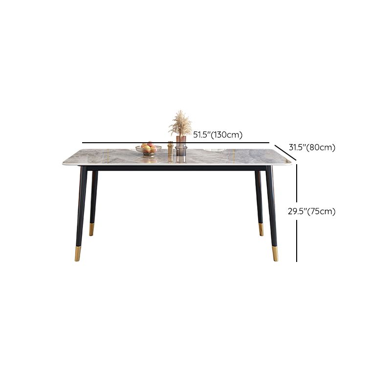 Rectangle Stone Dining Table Luxury Dining Table for Dining Room