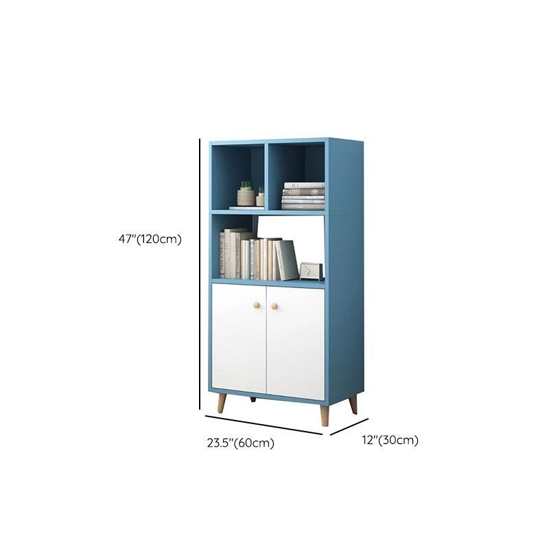 Contemporary Style Simple Wood Chest with Shelves for Living Room