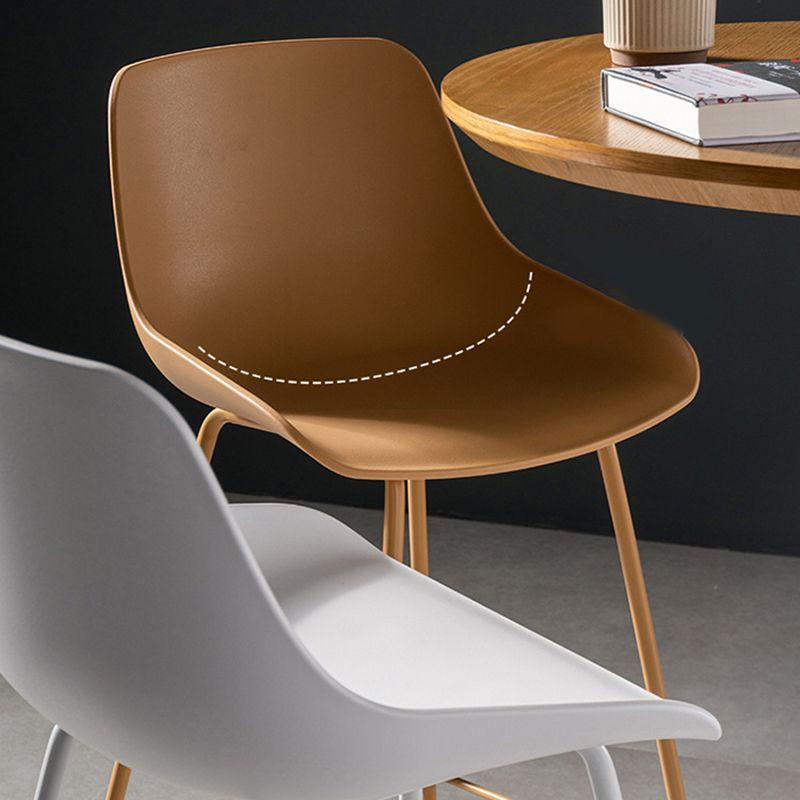 Milk Tea Shop Footrest Stool Nordic Style Matte Finish Metal Bar Stool