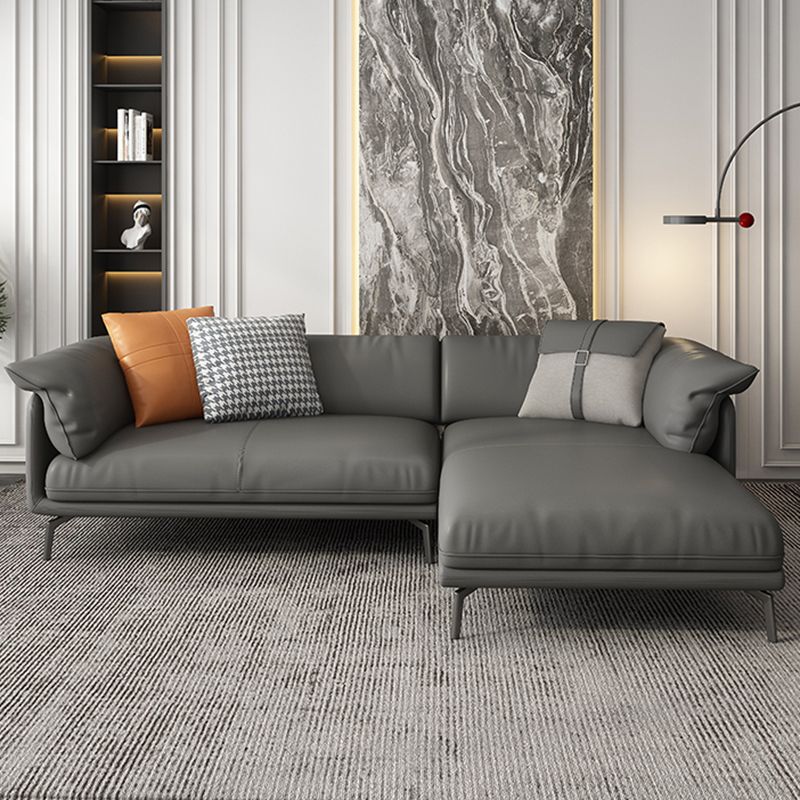 Pillow Arms Cushion Back Contemporary Stain-Resistant Storage Sofa