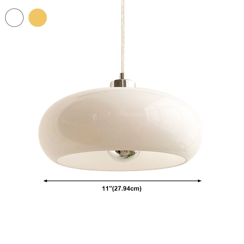 Pendentif tambour pendant suspension de la chambre en verre suspension de style moderne