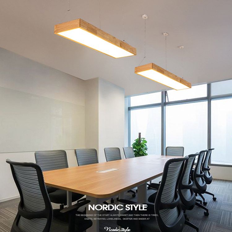 Lámparas de colgante de madera para el comedor